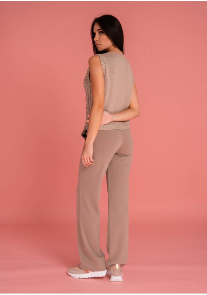 Magenta kötött mellény