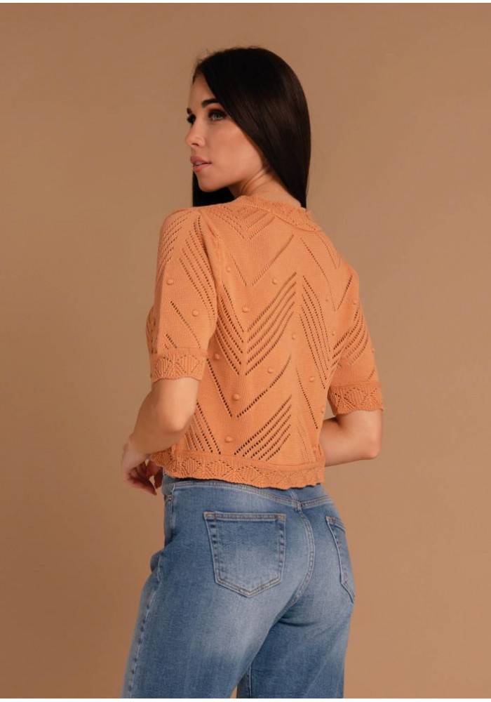 Magenta kötött kardigán