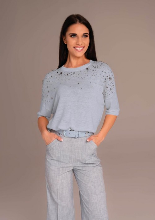 Magenta kötött felső 