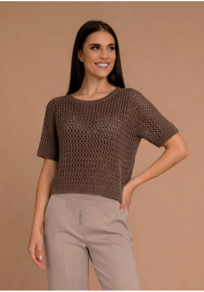 Magenta kötött felső