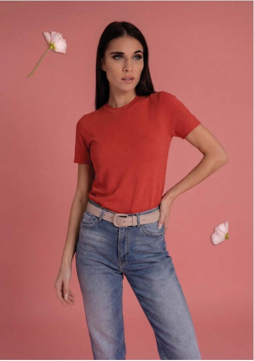 Magenta kötött felső 