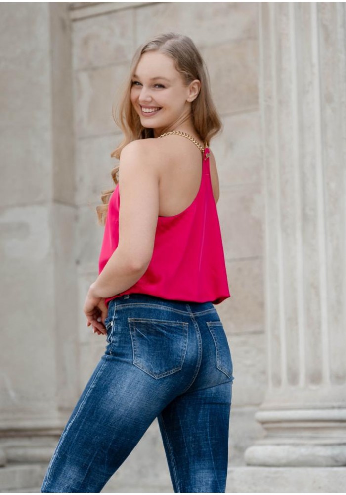Magenta top