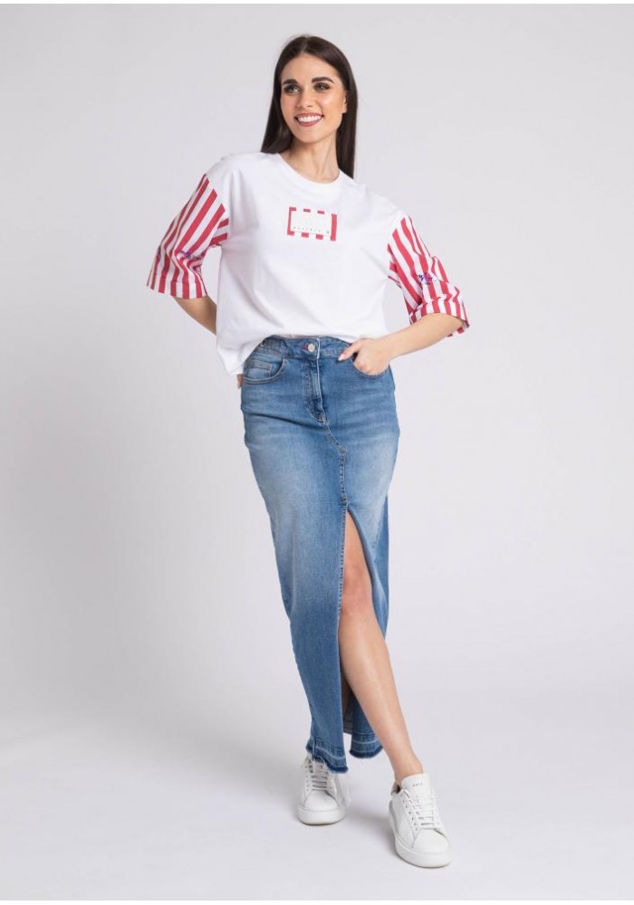 Magenta farmer szoknya