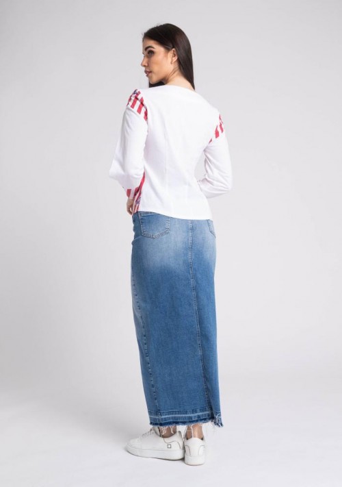 Magenta farmer szoknya 