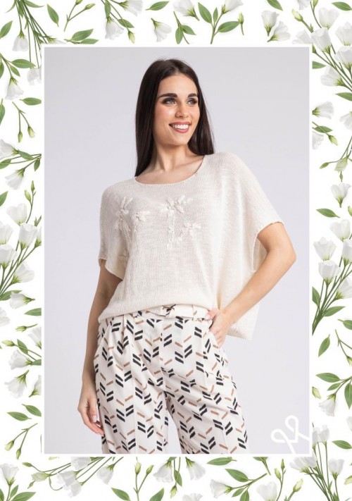 Magenta kötött felső 